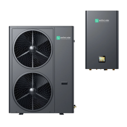 Тепловий насос повітря-вода 16kW Perfect Solar 380~415V 50Hz Split R32 холодоагент, з WIFI, DC Інвертор, темно-сірий